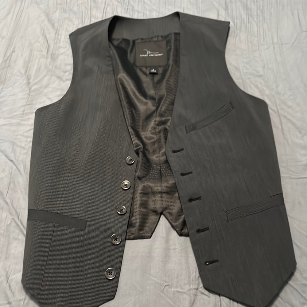 Black Button-Up Vest